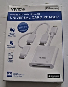 Vivitar Mobile SD and MicroSD Universal Card Reader White MOV4016 – Open Box - Bild 1 von 5