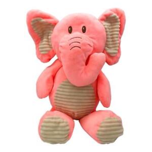 Kellytoy Large 19" Pink Elephant Plush Lovey Rattle Inside Stuffed Animal Baby