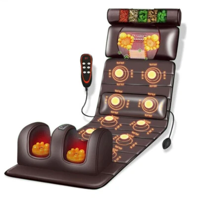 Massage Mat with Heat 10 Vibrating Nodes Full Body Massage Mat For Neck Back - image 1 of 4