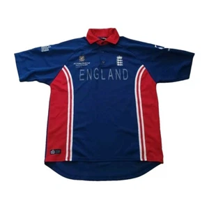 England World Cup South Africa 2003 ICC Cricket Shirt Adults L Large Admiral - Imagen 1 de 7