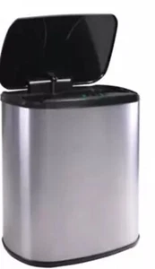 2.4 gallon Motion Sensor Stainless trash can New - Picture 1 of 3