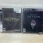 The Elder Scrolls Skyrim & Oblivion - Playstation 3 PS3 avec manuel pas de cartes