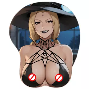 Tsunade Hokage Naruto Boruto 3D Boobs Real Mouse Pad Ergonomic Hot - Picture 1 of 1