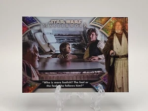 2022 Topps Star Wars Masterwork Obi-Wan Kenobi #OB1-6 "Who Is More Foolish?" - Picture 1 of 2