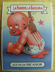 Pandilla Basura Super Pop #33 Itchy MITCH/Raked JAKE Spain Garbage Pail Kids