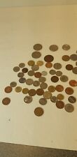 Miscellaneous Old Coin Lot. Various Countries And Vintages. 55+ Coins