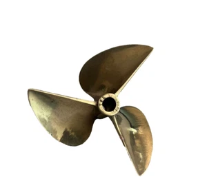 PROPELLER 3-Blade 72mm Diameter P1.4 Brass Prop for 1/4" 6.35mm Shaft RC Boat - Picture 1 of 9