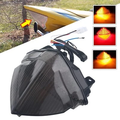 Señales de giro de luz trasera LED integradas para Yamaha YZF 1000 R1 2004-2006 Smoke Foto 1 de 4