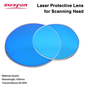 Dia.72-134mm Laser Protective Windows Quartz Fiber 1064nm for Laser Scaning Head - Picture 1 of 6