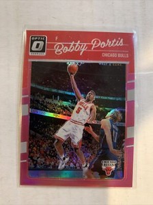 BOBBY PORTIS 2016-17 DONRUSS OPTIC PINK PRIZM /25 CHICAGO BULLS #14