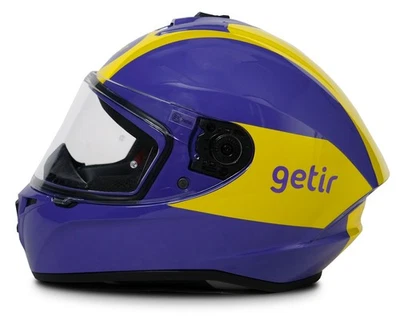 Axxis Draken-S - Getir Edition - Motorradhelm Helm - Lila Gelb ECE22.06 - Bild 1 von 3