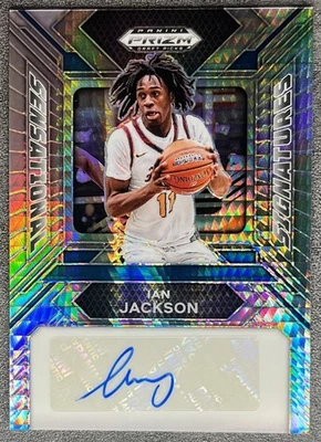 Ian Jackson 2024 Panini Prizm Draft Picks Hyper Prizm Auto SP RC St John's - Image 1 of 2