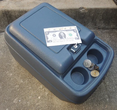 Ford Bronco 1978-1991 y camioneta consola central azul con llave OEM F150 F250 F350 Foto 1 de 4