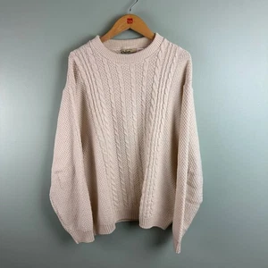 Maglione Orton Brothers Co. Large USA Made In Vermont maglia cavo cotone pescatore - Foto 1 di 10