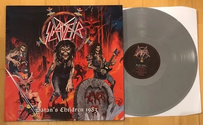 SLAYER - SATAN'S CHILDREN 1983 100 0NLY SILVER VINYL LP - Image 1 of 4