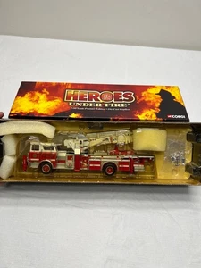 New-Sealed, Heroes Under Fire, Mack CF Tower Die-Cast Replica Firetruck in box - Picture 1 of 11