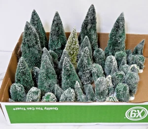 48 verschiedene Größen DEPT 56 Baum immergrün Weihnachtsdorf - Bild 1 von 6