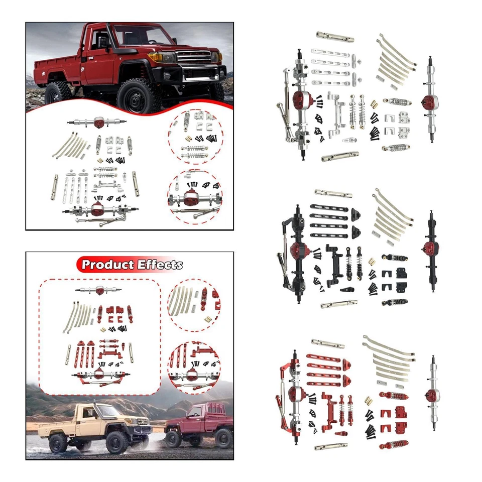 Kit di accessori di ricambio per auto RC, telaio, aggiornamento, scala 1:12 - Immagine 1 di 1