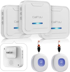 CallToU Soins Boutons d'appel Système de téléavertisseur Boutons sans fil pour personnes âgées... - Photo 1/8