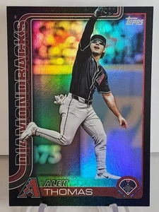 2025 Topps Series 2 Black Foil Parallel Alek Thomas #d /10 (428) Diamondbacks - Picture 1 of 3
