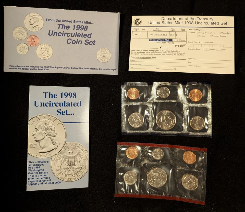 1998 Uncirculated U.S. Mint Coin Set OGP - Free Shipping!!! - Image 1 of 1