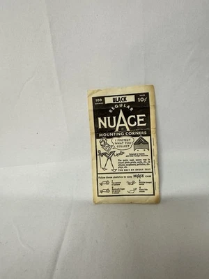 Lote de aprox. de esquinas fotográficas de montaje vintage NuAce negras 47 con logo original Foto 1 de 4
