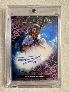 Spencer Jones-OF•2023 Bowman Inception Primordial Prospect Auto-Blue Foil•42/75 - Picture 1 of 2