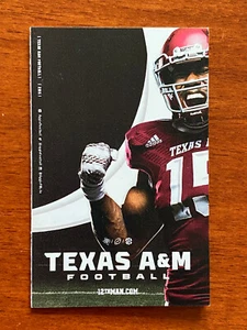 CFB 2015 TEXAS A&M AGGIES Football Schedule College MYLES GARRETT Browns - Picture 1 of 3