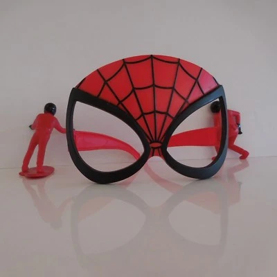 1 Paar Spinnenmann Maske Brille + 2 Figuren Charaktere - Bild 1 von 4