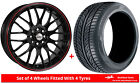 Alloy Wheels & Tyres 15" Calibre Motion For Daewoo Lanos 97-06