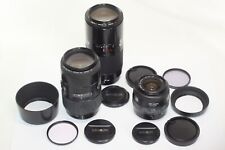 Lot of 3 Minolta AF ZOOM 70-210mm F4 +75-300mm F4.5-5.6 + 35-70mm F/3.5-4.5 Lens