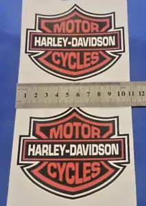 Harley Davidson Motorcycle Bike Stickers Decal Water & Fade UV proof Outdoor x2 - Picture 1 of 1
