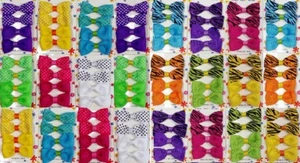 96 HAIR BOW LOT GROSGRAIN GIRL BABY DOLL DOG GROOMING BARRETTE ALLIGATOR CLIP - Picture 1 of 2