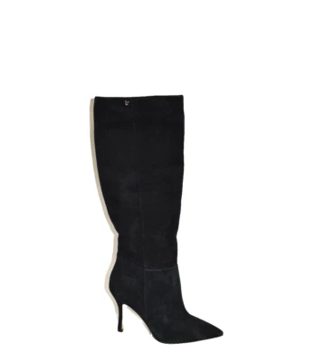 New! Larroudé  Kate  Tall Boot In Black Suede Size 9 DD480 - Image 1 of 4