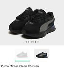 Puma Mirage Clean Children Sportswear Kids Shoe Trainers Sneaker Black Size-1CHI