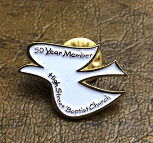 50 Year Member High Street Baptist Church Lapel Pin Brooch - Picture 1 of 2