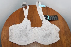 BALI LACE 'N SMOOTH UNDERWIRE BRA EMBROIDERED FLORAL LACE ROSEWOOD SIZE 36C - Picture 1 of 4