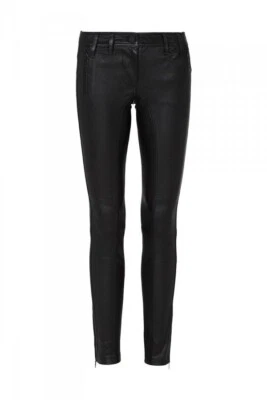 BNWOT SASS & BIDE  "Back To Back" Black Leather Pants - Black - Size 8 -  $990 - Image 1 of 4
