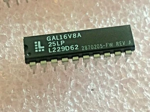 5 piezas CELOSÍA GAL16V8A-25LP REPROGRAMABLE CPLD IC, PAQUETE DIP-20 - Imagen 1 de 11