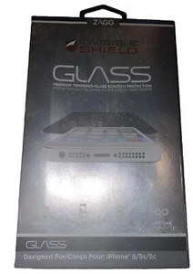Zagg Invisible Shield Glass iPhone 5/5s/5c - Picture 1 of 2