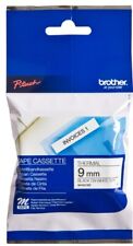 Ruban Thermique Cassette Brother P-touch 9mm M-K221BZ Black on White Tape