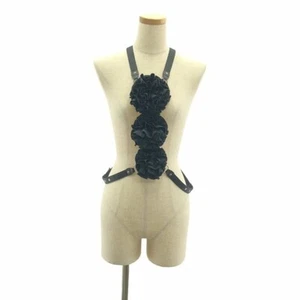 Noir Kei Ninomiya 2023SS Pleated Flower Harness Size M Black from Japan Used - Picture 1 of 7
