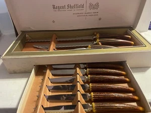 Vintage Regent Sheffield 9 pc Cutlery Treasure Chest Stainless Steel - Picture 1 of 10