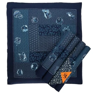Juego de 5 fundas de cojín Zabuton 100 % algodón japonés sin usar de colección hechas en Japón D - Imagen 1 de 4
