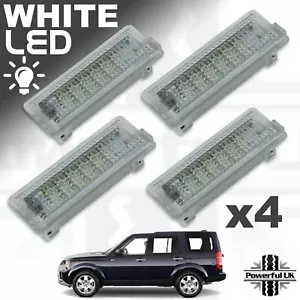 4x LED Tür Courtesy weiße Lichter für Land Rover Discovery 3/4 Upgrade Lampe Stimmung - Bild 1 von 6