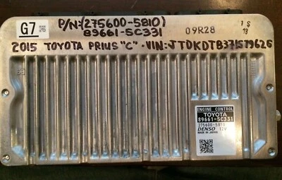 Toyota Prius C 2015 1,5 L ECM ECU módulo de control del motor | 89661-5C331 Foto 1 de 4