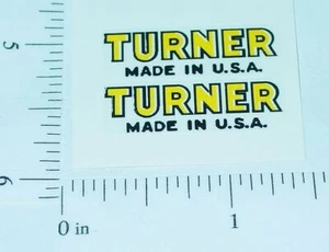 Pair Turner Toys Small Text Logo Replacement Stickers TU-004 - Imagen 1 de 1