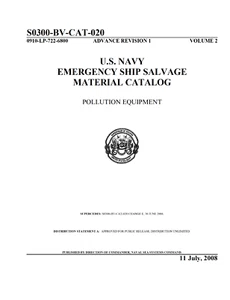 1432 Page NAVY EMERGENCY SHIP SALVAGE MATERIAL CATALOG POLLUTION EQUIPMENT on CD - Picture 1 of 12