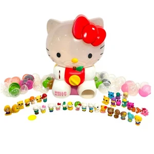Hello Kitty Squinkies Dispenser With 1 Coin 2011 and 33 Mixed Squinkies Lot - Picture 1 of 9