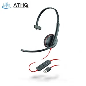 Plantronics 209744-201 Blackwire C3210 USB-A Wired Headset Headphones Single Ear - Picture 1 of 8